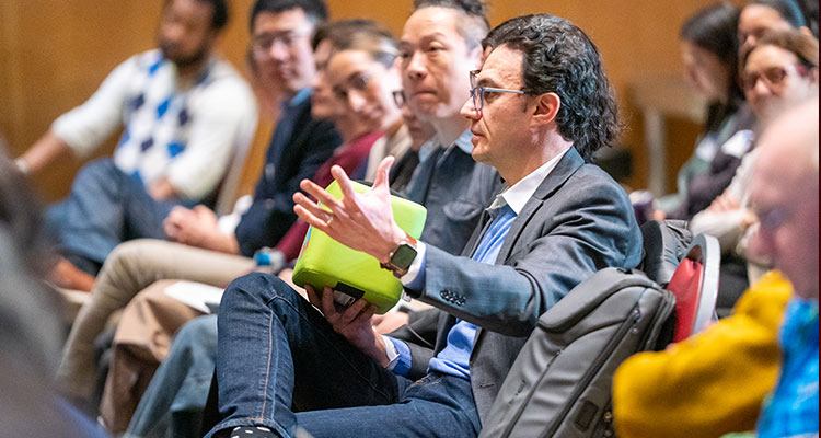 people in audience at conference